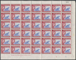 PITCAIRN ISLANDS: 1957-74 part-sheets and large blocks including 1957 Definitives 2/6d SG 38 x70 and CTO block of 10, 1967 Decimal Currency Surcharges, 1969 Pictorials, plus duplicate M/Ss with 1974 Seashells (200+), 1975 Mailboats etc, Cat £2000+. (100s)