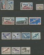 BIRDS: Selection of mostly better definitive/pictorial sets including Angola, Argentina plus Zeppelin 3p60c, Austria, Falklands 1960, French Antarctic 10f Damier, 20f Albatross, 50f Port aux Francais & 200f Albatross, Japan 1950-51, Jordan 1964, New Caled - 3