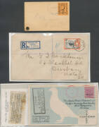 BIRDS: Balance of the covers including Cook Islands 1903 registered with four Torea values, Penrhyn with 1/- Bird x10!, India 1941 Kalyan-Bombay pigeongram & cover, GB 1948 Wedding FDC (the Bird connection escapes us!) & 1954 tiny cover with Herm Is Pigeo - 3