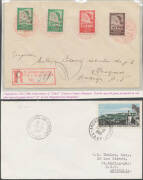 BIRDS: Europe & Colonies group including pre-stamps with Eagle cachets from Italy x2 & France, French Antarctic 50f Port aux Francais on philatelic cover, Iceland 1930 Thingvellir-Reykjavik First Airmail, Norway beautiful 1926 Seagulls telegram, Holland-B - 2