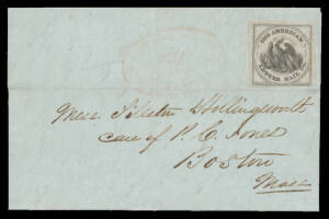 BIRDS: United States with Local Stamps comprising 1845 with very fine 'THE AMERICAN/[eagle]/LETTER MAIL' (uncancelled), 1849 x2 with Boyd's 2c black/green & 1861 with Boyd's 1c black/blue & 3c Washington, Cat $US875; also 1866 stampless to New York "pr st