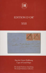 CAPE OF GOOD HOPE: "The Joseph Hackmey Collection" Triangle stamps and postal history exhibit, published by Corinphila "Edition D'Or" (2010). Full colour illustrations of each exhibit page in a single oversized 160+ page volume. A wonderful reference.