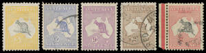 Mostly mint selection with First Wmk 2&frac12;d pair & 5/-, Third Wmk to 1/- plus Inverted Watermark 2d (used), 6d blue (used), 9d x2 (toned) & 2/- brown (used), SMult Wmk 9d Imprint Pair & &pound;2 (very fine used), etc, condition rather mixed. (33)
