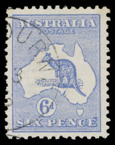 6d ultramarine with so-called Defective Second 'E' of 'PENCE' BW #17(U)d, well centred, CTO with large-part o.g., Cat $2000 plus premium for CTO.