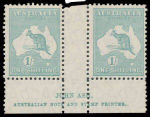 6d (strip of 4), 9d & 1/- Ash Imprint pairs, unmounted, Cat $1200 as unmounted singles + premium for the imprints. (3 items)
