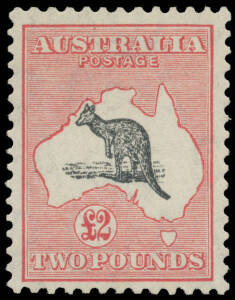 &pound;2 black & rose-carmine, unmounted, Cat $12,500. Advertised retail "POR". Giovanni Chiavarello & RPSofL Certificates (2002). The former states "ha gomma integra originale ed e perfetto" (= "has full original gum & is perfect").