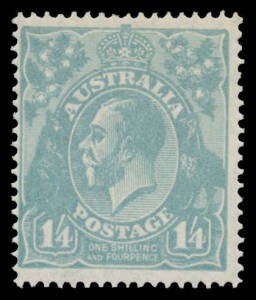 1/4d deep greenish blue BW #129A, unmounted, Cat $1250.