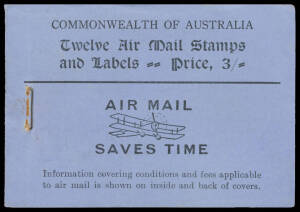 1928 Airmail 3/- with Black/Violet-Blue Cover BW #B40, characteristic tiny rust marks by the staple otherwise very fine, Cat $1500. Advertised retail $1750.