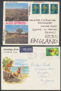 1960s-90s illustrated tourism advertising covers mostly with photographic or cartoon images promoting tourist destinations all used generally with cancels from the area, wide range of frankings including overseas airmails with better solos such as 1976 25 - 3