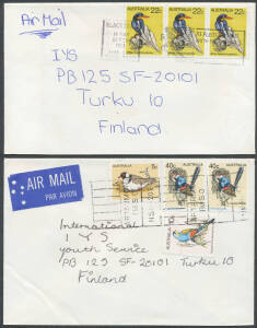 1978-82 Birds large accumulation of covers to International Youth Service, Finland mostly by airmail including single, multiple and mixed frankings, some stationery, underpaid mail, OHMS covers, potential postmark interest. Ideal lot for study of this pop