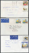 1988 Living Together (Cartoons) large accumulation of covers to International Youth Service, Finland mostly by airmail including single, multiple and mixed frankings, some stationery, underpaid mail, OHMS covers, potential postmark interest. Ideal lot for