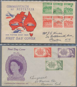 Carton with seven albums of mostly unaddressed decimal FDCs. (100s)