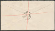 1934 Hermes 1/6d Perf 11 No Wmk tied to 'NEWCASTLE STAMP EXHIBITION' illustrated cover by 'NEWCASTLE/1DE34/NSW' datestamp sent registered with blue registration label alongside, Cat $500. - 2