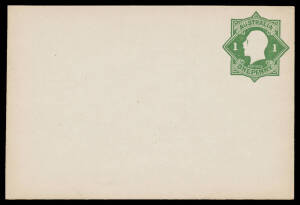 Album of Postal Cards including STO Star 1d for City of Coburg unused (Cat $500); Letter Cards including 1d Fullface '...any' "SHEEP STATION/WIMMERA SA" error used, 'THREE/HALFPENCE' on 1d "ANGASTON" unused & 2d scarlet "SYDNEY HARBOUR" used; and Registra