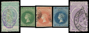Collector's duplicates in large stockbook with plenty of pickings including First Imperf set, 'POSTAGE & REVENUE' 10/- fiscally used & Thick 'POSTAGE' with huge 'A' perfin, 'O.S.' Overprints, etc, some mint, condition variable but generally fine to very f