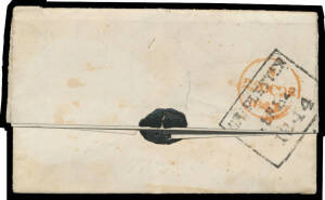 1837-53 entires from England x3 or Scotland (the earliest, with 'OLDRAIN' d/s) all with various boxed 'SHIPLETTER' datestamps of Hobart, one of 1843 is a mourning letter, apart from the first - which is stained - the others are fine to very fine. [One, of