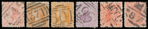 BARRED NUMERALS: Nicely presented collection in three matching multi-ring albums with lots of very fine to superb strikes & plemty of R and RR items, also RRR '349', 1st Type '545', '601', 'M96', 'MCC/60', 'MCC/73', 'MCCC/78', 'MCCCC/25', '1735', and RRRR