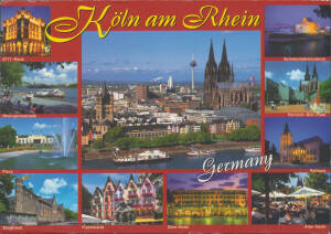 WEST GERMANY: Eight slim volumes of philatelic & commercial covers and Postal Cards. NO RESERVE. (100s)