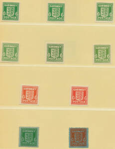 OFFSHORE ISLANDS: Expensive German hingeless albums with Guernsey, Isle of Man & Jersey all virtually complete to 1997 (Isle of Man) or 1998 including se-tenants, M/Ss & sheetlets, unmounted. (Qty)