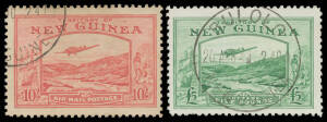 1935-39 Bulolo Airmails &frac12;d to &pound;5 SG 204-5 & 212-225, Cat &pound;1450.
 (16)