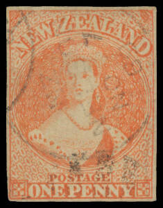 1857-63 No Watermark 1d dull orange SG 8, margins close to good, light 'NELSON/NO7/60' cds, Cat &pound;750. RPSofL Certificate (2015).