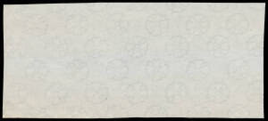 1901 piece of ungummed Multiple Rosettes Watermark paper (134x60mm) as used for the BNG issue.
