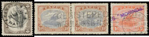 POSTMARKS: Useful duplicated collection on stocksheets including 'BNG' on Queensland x3, 'BNG' in violet on BNG 1/-, unframed 'DARU/BNG', 'REGISTERED/WOODLARKS BNG', 'TAMATA ND' used at Ioma x3, 'KANOSIA', 'POST OFFICE RIGO CD' x4, 29mm 'BWAGAOIA', 'BWAGO