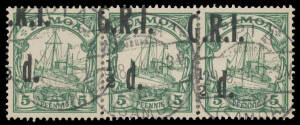 Mostly used collection on Scott leaves etc with modest Davis Post Office range (printings & perfs not checked by us), handy range of GRI Overprints to '9d' on 80pf including '&frac12;d' on 3pf Fraction Bar Omitted x2 in a block of 6, '&frac12;d' on 5pf '1' to Left of '