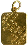 GOLD; 10gms fine gold as a pendant.