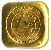 GOLD; 1oz 0.9999 fine. Stamped Engelhard Australia. - 2