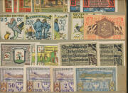 GERMANY: Notgeld, 1918-23 Collection with duplicates in album, wide array including 'Reutergeld' issues, condition virtually all EF-Unc. (700+) - 2