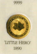 GOLD NUGGET SERIES; 1987, $15.00, one tenth of an ounce, "Little Hero". Carded.