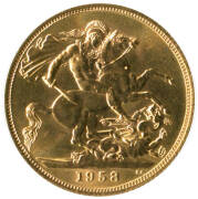 1958 GOLD sovereign.