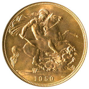 1959 GOLD sovereign.