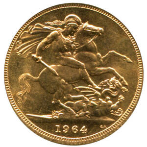 1964 GOLD sovereign.