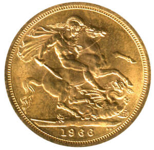 1966 GOLD sovereign.