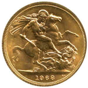 1968 GOLD sovereign.