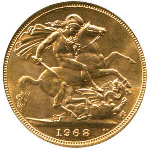 1968 GOLD sovereign.