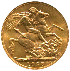 1925 GOLD sovereign.