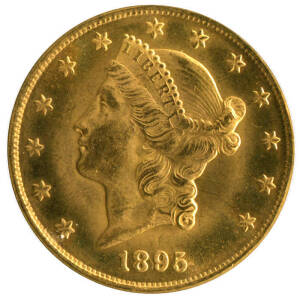 1895S GOLD $20.00, Double Eagle.