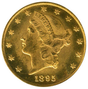 1895S GOLD $20.00, Double Eagle.