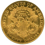 1895S GOLD $20.00, Double Eagle. - 2