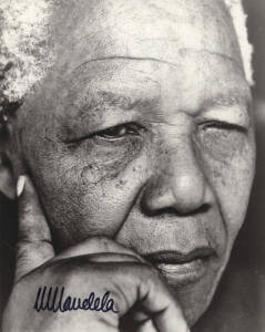 AUTOGRAPHS: Signed photographs of Nelson Mandela & Thabo Mbeki (first two Presidents of South Africa); cover signed by John Howard (Australia's 25th Prime Minister); signed photograph of John McEnroe.