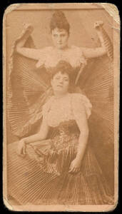 c1887-1900 range with Duke's "Actresses" (13); Duke's Cameo Cigarettes "Actresses" (7); Cameron & Cameron "Actresses" (3); plus another card with back missing. Poor/G condition.