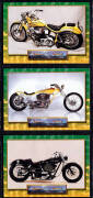 CARS, BIKES & TRAINS: 1923-93 collection in 3 albums, noted 1923 Lambert & Butler "Motor Cars, 2nd Series" [25]; 1936-37 Players "Motor Cars, A Series" [50] & "Motor Cars, 2nd Series" [50]; 1924 Wills "Railway Engines" [50]; 1937 Gallaher "Trains of the W - 2