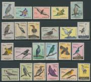 BIRDS: Selection of mostly better definitive/pictorial sets including Angola, Argentina plus Zeppelin 3p60c, Austria, Falklands 1960, French Antarctic 10f Damier, 20f Albatross, 50f Port aux Francais & 200f Albatross, Japan 1950-51, Jordan 1964, New Caled - 7