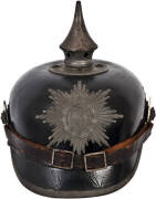 PICKELBAUBE: Saxony, 19th century spiked helmet. Original patina, good condition.