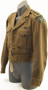 WW2 CLOTHING: The 6th Queen Elizabeth's Own Gurkha Rifles jacket with original fabric insignia; RAAF jacket with lapel badge; U.S. Army service jacket & brown shirt. G/VG condition