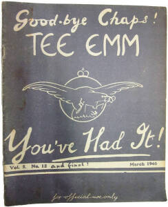 WW2 LITERATURE: RAF wartime "TEE EMM" magazine collection, volumes 1-5, Complete Set of 60 issues from April 1941 to March 1946 in excellent condition.