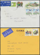 1988 Living Together (Cartoons) large accumulation of covers to International Youth Service, Finland mostly by airmail including single, multiple and mixed frankings, some stationery, underpaid mail, OHMS covers, potential postmark interest. Ideal lot for - 5